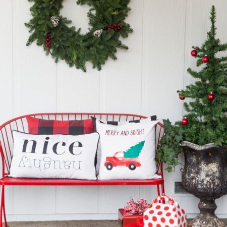Custom Christmas Pillows - the Girl Inspired