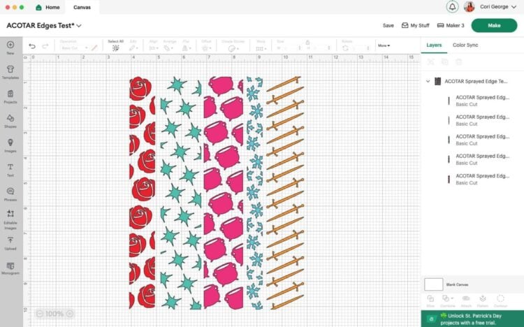 Design Space: all five ACOTAR stencils on page