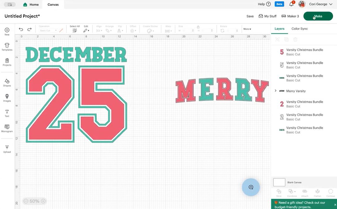 Cricut Design Space: Make