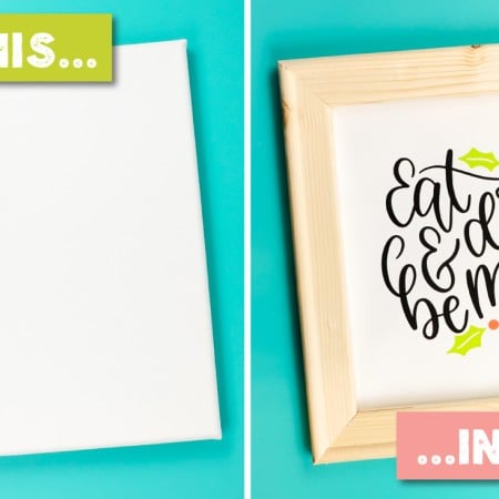 Framing art can be so expensive, but making a reverse canvas is a quick trick with an inexpensive frame! Here's how to make one out of a wrapped canvas.