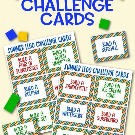 Printable summer LEGO challenge cards