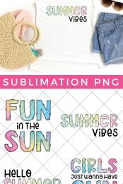Summer sublimation files pin
